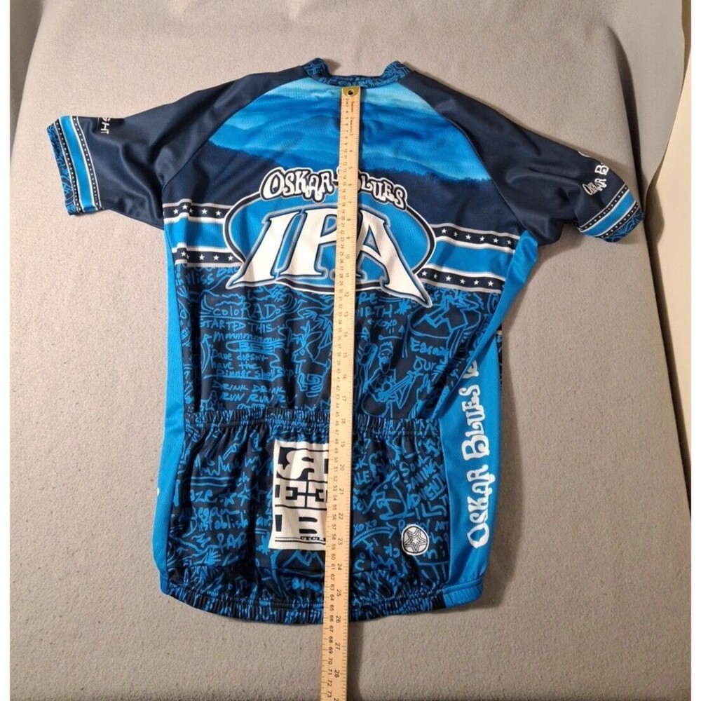 Starlight Cycling Jersey Mens L Breathable Full Zip Active Club Graphic Print - Picture 7 of 8